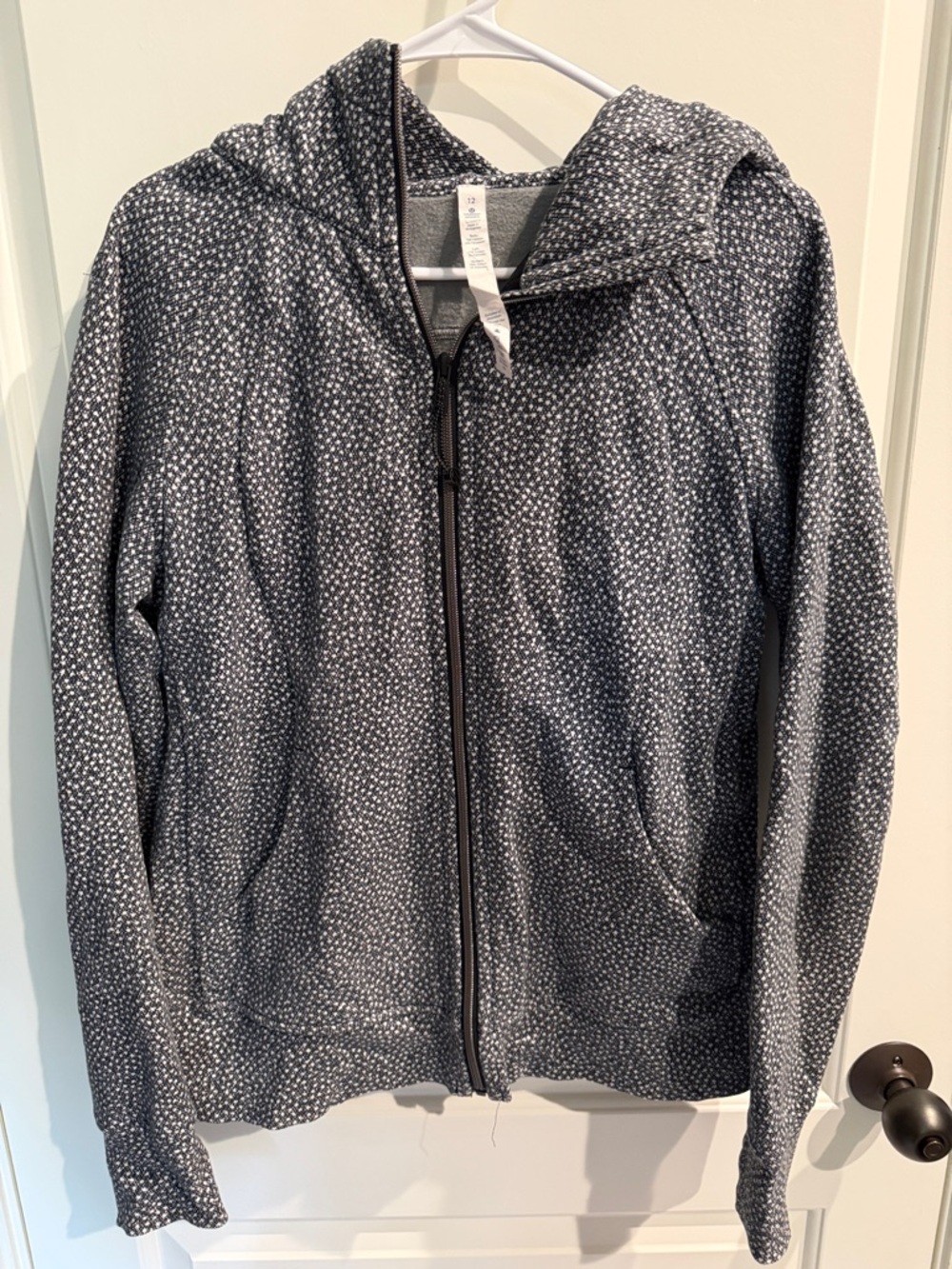 Lululemon Zip-Up Hooded Jacket in Charcoal Speckle